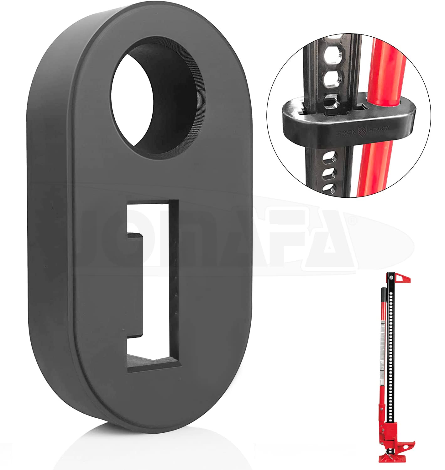 GATO DE TRINQUETE HI-LIFT ESPECIAL VEHICULOS TODO TERRENO 4X4, OFF ROAD Y SUV FARM JACK + Base de apoyo + Brida de soporte