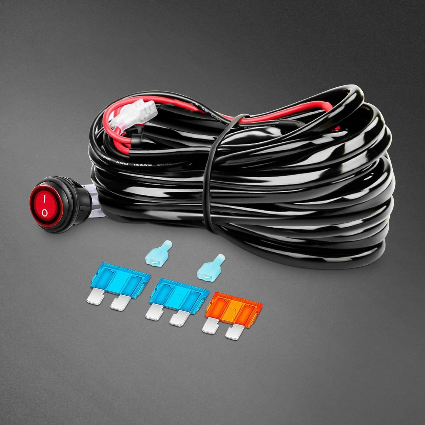 RIGIDON 24 Pulgadas 60 cm 180W foco barra de luz led y 12v kit de cableado, Spot barras luminosas led para off road camión coche ATV todoterreno 4x4 vehículos, 6000K blanca, Impermeable