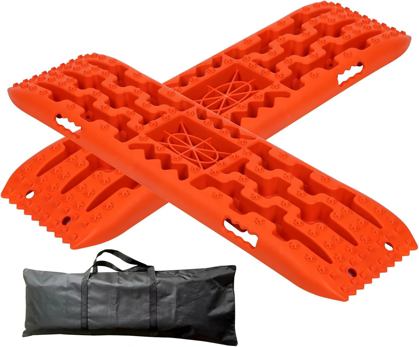 Gato de trinquete HI-Lift y Placas de traccion Todoterreno para desatascar Coche de Arena, Barro, Nieve (2 Piezas)