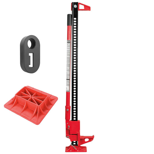 GATO DE TRINQUETE HI-LIFT ESPECIAL VEHICULOS TODO TERRENO 4X4, OFF ROAD Y SUV FARM JACK + Base de apoyo + Brida de soporte