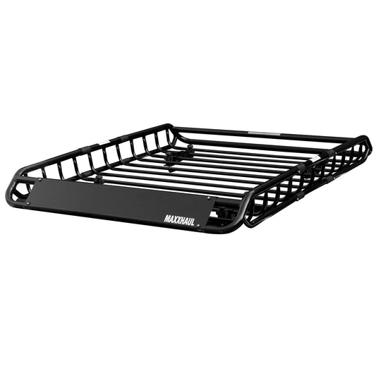 MAXXHAUL 70115 - Portaequipajes para Techo de 46 x 36 x 4-1/2 Pulgadas, Cesta de Acero, Soporte para Equipaje Superior de Coche para SUV y camionetas, Capacidad de 150 Libras, Color Negro