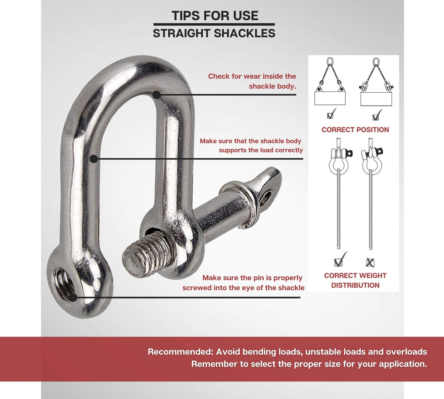 DOJA INDUSTRIAL | Grilletes de Acero Galvanizado M6 | PACK: 10 | GRILLETE de acero RECTOS para colgar saco de boxeo cables de acero cadena de acero | Grilletes 4x4 en D para cargas pesadas transporte