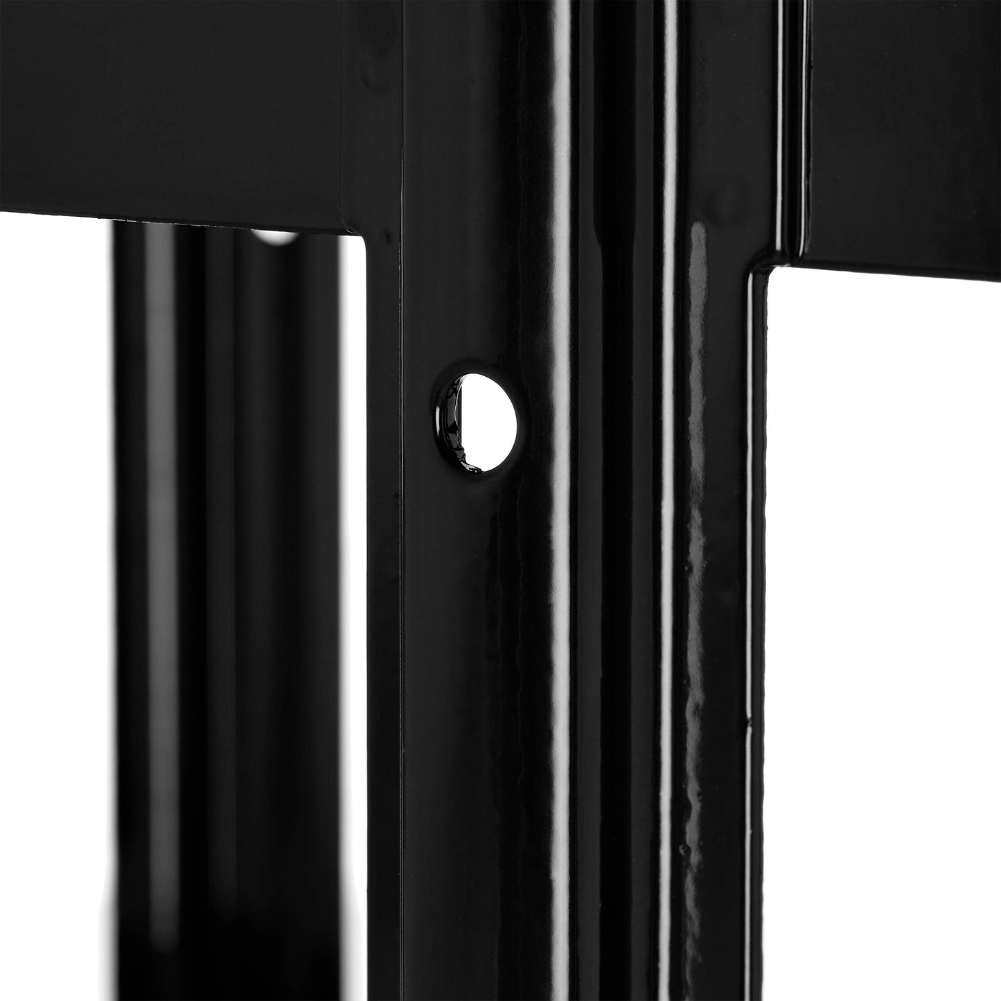 Relaxdays Soporte para bidón de Gasolina, para 10L & 20L, Depósito de Combustible, Marco, Metal, 1 Ud., Negro